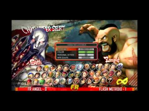SSF4 AE: FR Angel (Seth, Dhalsim) VS Flash Metroid (Zangief)