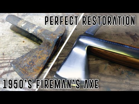 Perfect Restoration of a Rusty 1950's Fireman's Axe