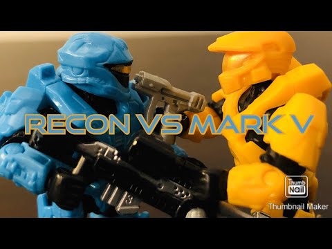 Recon vs Mark V Halo Mega Construx stop motion