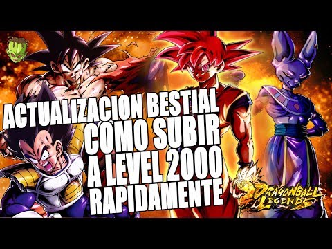 COMO SUBIR RAPIDO a LEVEL 2000 | RESUMEN del UPDATE | Dragon Ball Legends en Español Video