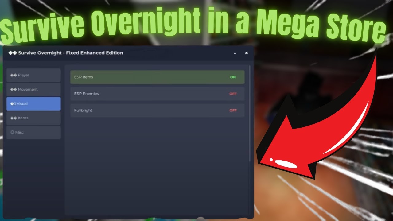 SURVIVE OVERNIGHT IN A MEGA STORE SCRIPT