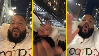 DJ Khaled &amp; Fat Joe Rides Around New York With The Top Off The Maybach!