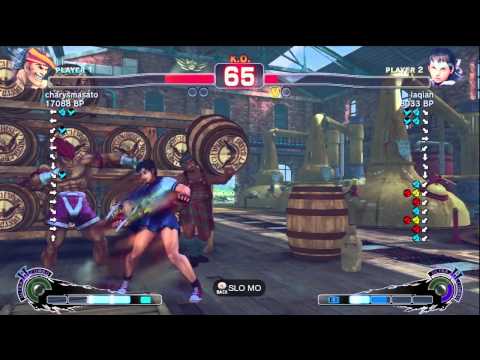 charysmasato [Adon] vs laqian [Sakura] SSF4 Japanese Online Ranked Matches - TRUE-HD