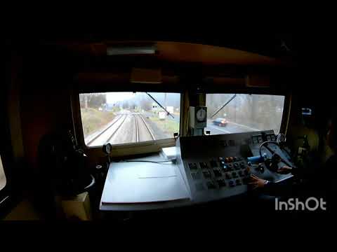 ČDC 123 005-1 Děčín východ - Ústí nad Labem Střekov, onboard camera, cabview