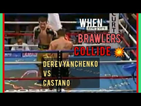 When Brawlers collide in Boxing |Sergey Derevyanchenko vs Brian Castano | Slugfest #boxing #mma