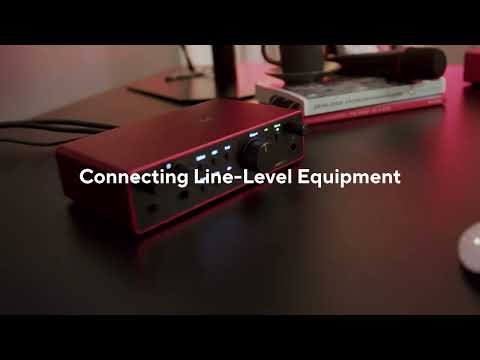 Connecting Line Level Equipment to your Scarlett 4i4