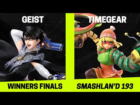 SmashLAN'd 193 Winners Finals - Geist (Bayonetta) vs TimeGear (Min Min, Joker) - SSBU Tournament