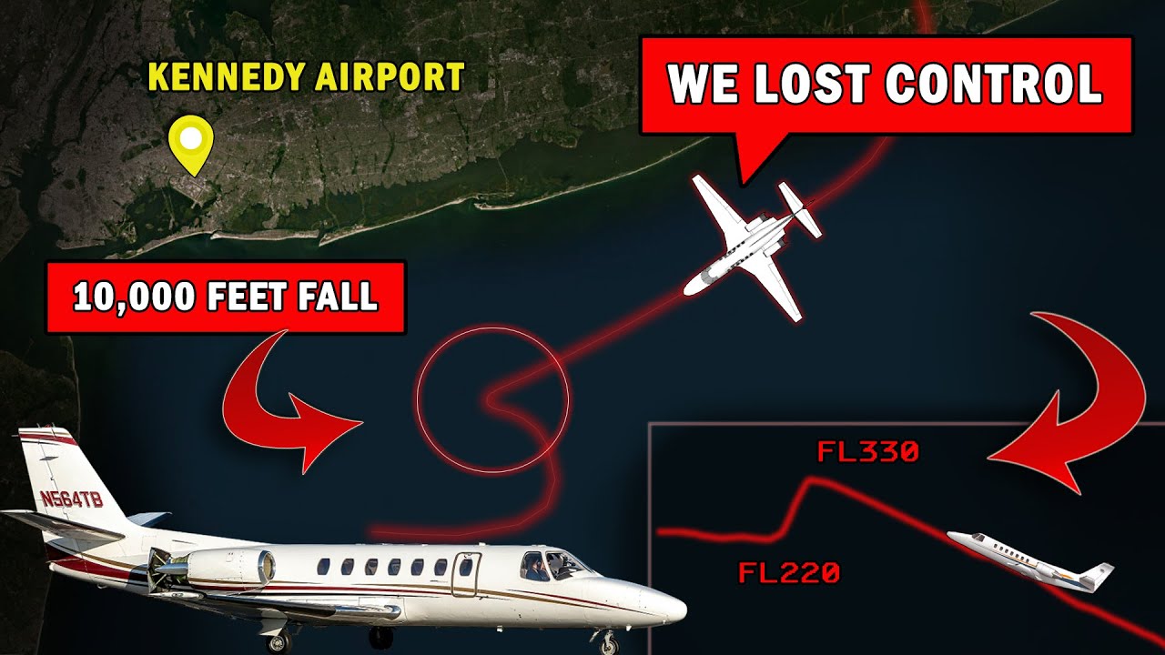 Private Jet FALLS LIKE A ROCK | Pilots Lost Control at 33,000 feet!