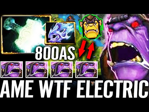 🔥 Ame ELECTRIC ALCHEMIST IS BACK — 800AS Mjollnir + Moonshard WTF Max Speed 7.30c Dota 2 Pro