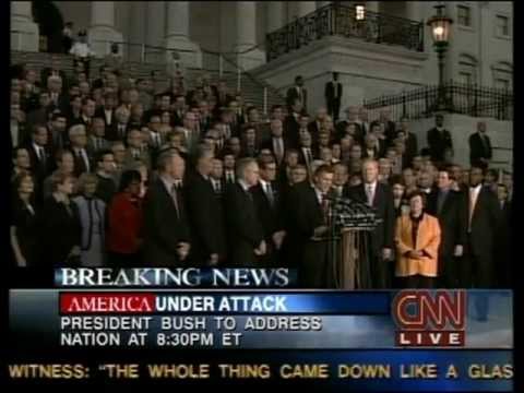 CNN 9/11 LIVE TV Coverage 7:15 P.M - 7:30 P.M