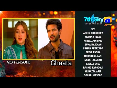 Ghaata Episode 69 Teaser Adeel Momina iqbal Mirza Zain Geo TV Promo JH Studio