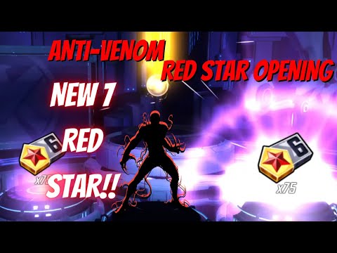 Marvel Strike Force Red Star Opening for Anti-Venom! 2 New 7 red star characters!