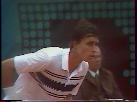 Ivan Lendl vs José Luis Clerc 1/2 Roland Garros 1981 second set