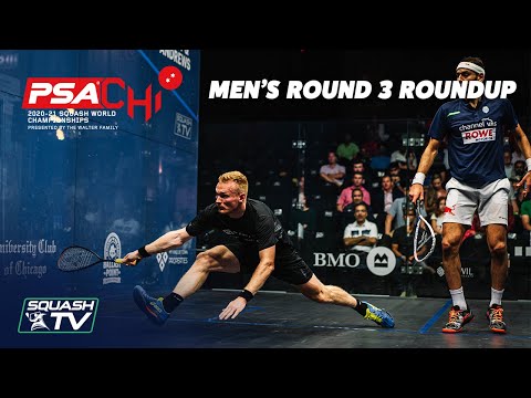 Squash: PSA World Championships 2020-21 - Men's Rd 3 Roundup [Pt.2]