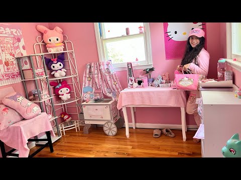 CONVIERTO EL CUARTO DE MIS REBORNS EN UN MUNDO KAWAII ROSADO / HELLO KITTY , MY MELODY, KUROMI