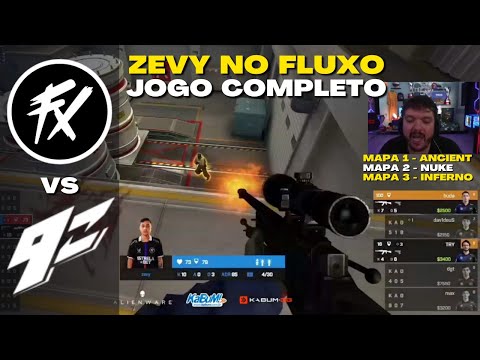 FLUXO vs 9z - JOGO COMPLETO (Todos os Mapas) KaBuM! Legends 2023