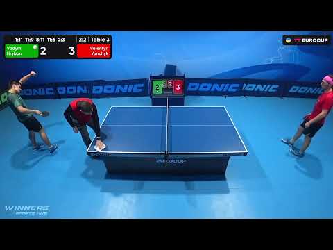 09:30 Vadym Hryban - Valentyn Yunchyk 09.07.2023 TT Euro.Cup Ukraine Star. TABLE 3