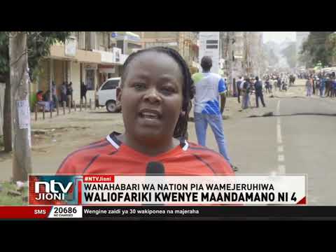 Watu wanne wafariki kwenye maandamano ya mafuta na wanahabari kuporwa na wahuni