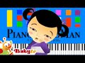 BabyTV Song Of Kites Slow EASY Medium 4K Piano Tutorial