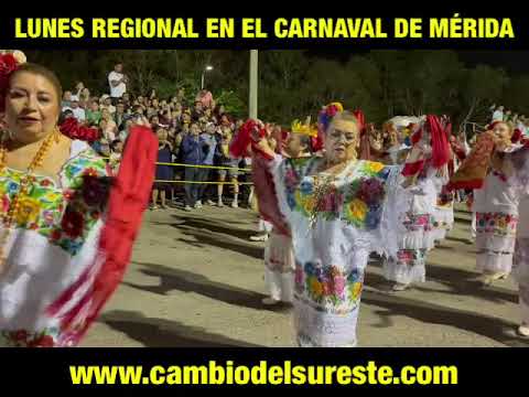 ¡La jarana hizo vibrar el Lunes Regional del Carnaval de Mérida!