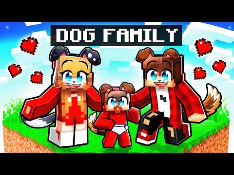I Raised a DOG Family in Minecraft…