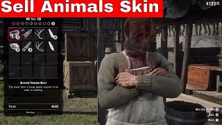 Red Dead Redemption 2 How to sell Animal Skin  PS4 Pro