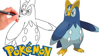 How To Draw PRINPLUP POKEMON #394 | Generation 4