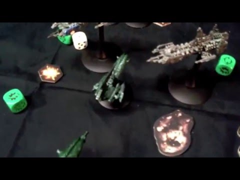 Battle Fleet Gothic - Battle Report - Dark Eldar vs Space Marines