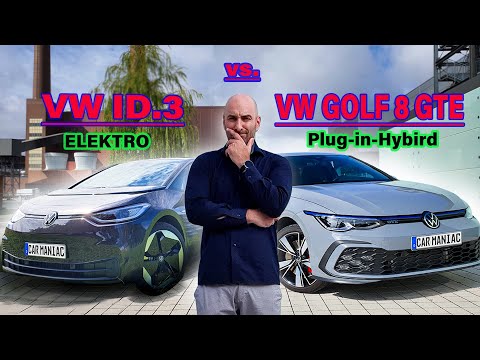 VW Golf 8 GTE oder VW ID.3? KOSTEN + REICHWEITE & UNTERSCHIEDE