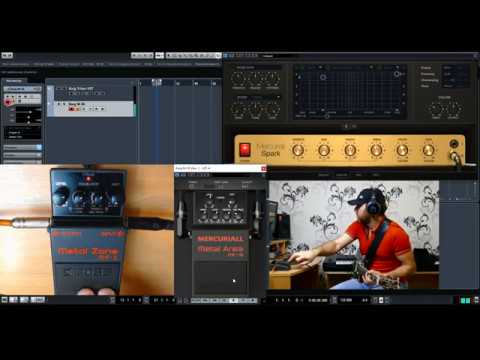Mercuriall MT-A vs Boss MT-2 Analog / Mercuriall MT-A (FREE  Metal Zone) Metal Area VST