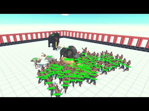 Prehistoric Mammals Vs Every Unit [Same Price] Part 1 ARBS | Animal Revolt Battle Simulator