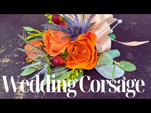 How to make a Wedding Corsage - EASY