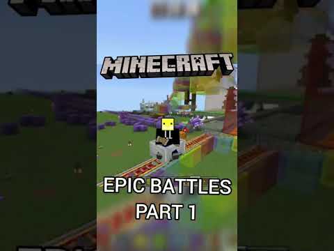 Minecraft epic battles Part 1 #minecraft #meme #satisfying