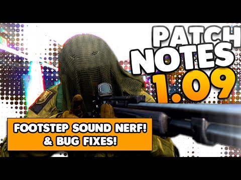 Modern Warfare 1.09 Patch Notes! Patch Update | Footstep Sound Fixes, Weapon Buffs/Nerf's & More!