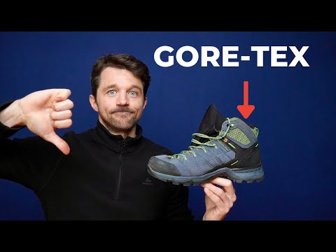 Hiking boots with Gore-Tex - NOT always sensible.