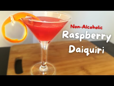 Easy Raspberry Daiquiri Mocktail Recipe! | Non-Alcoholic Raspberry Mocktail