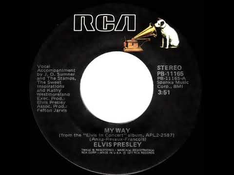 1977 HITS ARCHIVE: My Way - Elvis Presley (stereo 45)