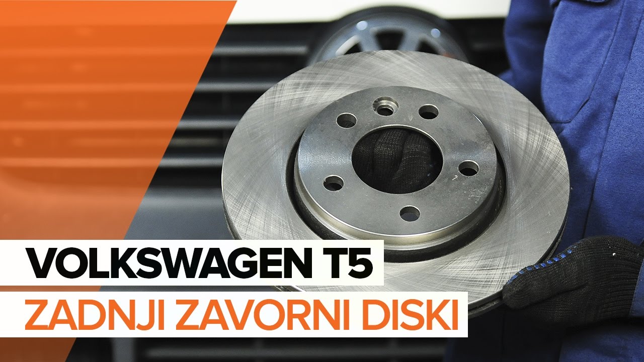 Kako zamenjati avtodel zavorni diski zadaj na avtu VW Multivan T5 – vodnik menjave