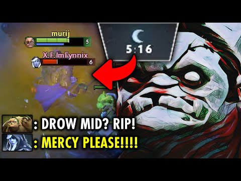 WTF 5MINS TOYING DROWRANGER MID SO HARD!! NONSTOP INSANE HOOKS NO MERCY | GENIUS PUDGE