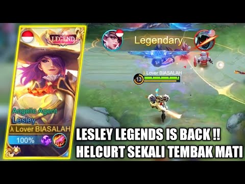 LESLEY LEGENDS IS BACK !! HELCURT ONE SHOT ONE KILL - MOBILE LEGENDS