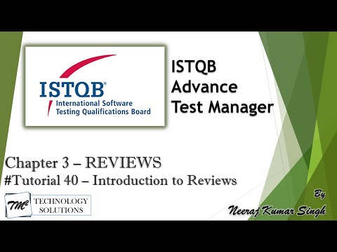 ISTQB Test Manager Introduction