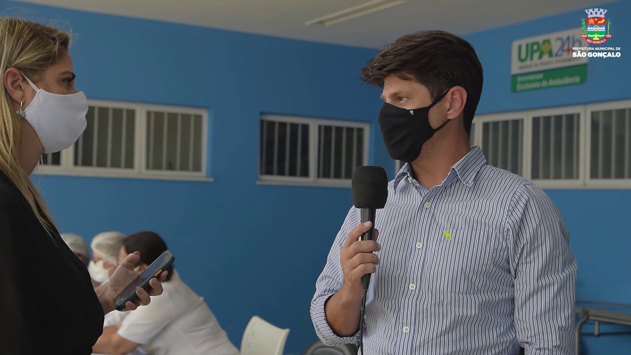Vacinação contra covid-19 em São Gonçalo em 12.02.2021