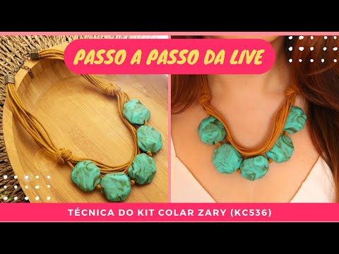 Passo a Passo Colar de Fios - Kit Colar Zary (KC536)