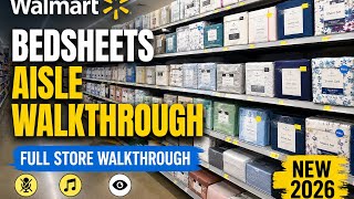 Walmart Bedsheets Aisle Walkthrough 2026 | Bedding & Sheet Sets