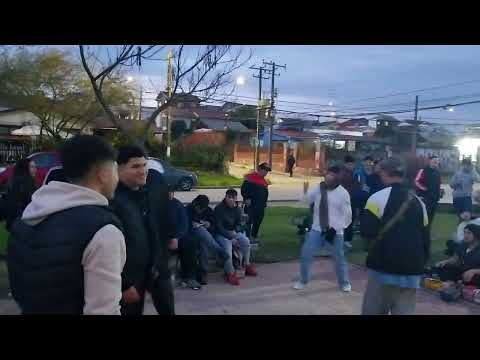 Primera batalla de filtro, rap freestyle, en Estación Las Américas.