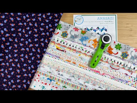 My LEFTOVER 2 1/2" STRIPS combined with a background look amazing in this SIMPLE Anasazi Pattern!