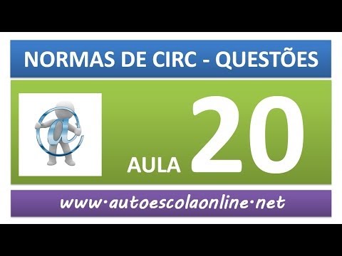 AULA 64 PROVA SIMULADA NORMAS DE CIRCULAÇÃO - CURSO DE LEGISLAÇÃO DE TRÂNSITO GRÁTIS