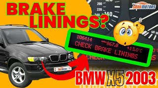 Ultimate Guide: How to Fix BMW X5 E53 Check Brake Linings Warning 👍🔥💥 #bmw  #diy