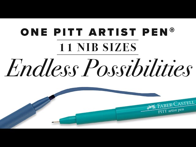 Vídeo relacionado con Faber-Castell 167101 - Pack de 4 Rotuladores Pitt - Grosores de punta S, F, M, B - Color Sepia