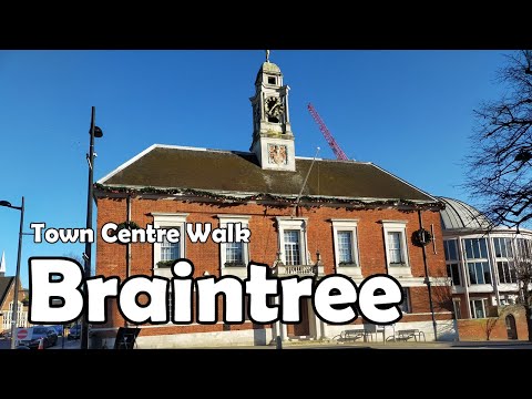 Braintree, Essex【4K】| Town Centre Walk 2021